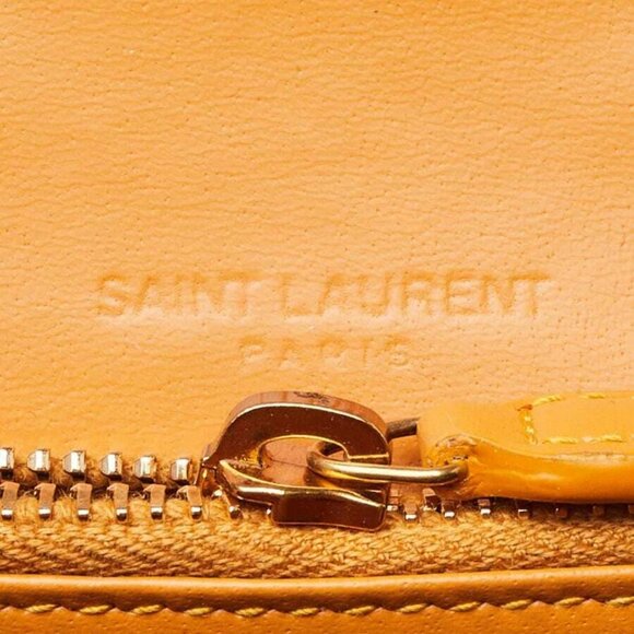 Yves Saint Laurent Beige Smooth Leather Mini Card Case on Chain Bag - Picture 11 of 12